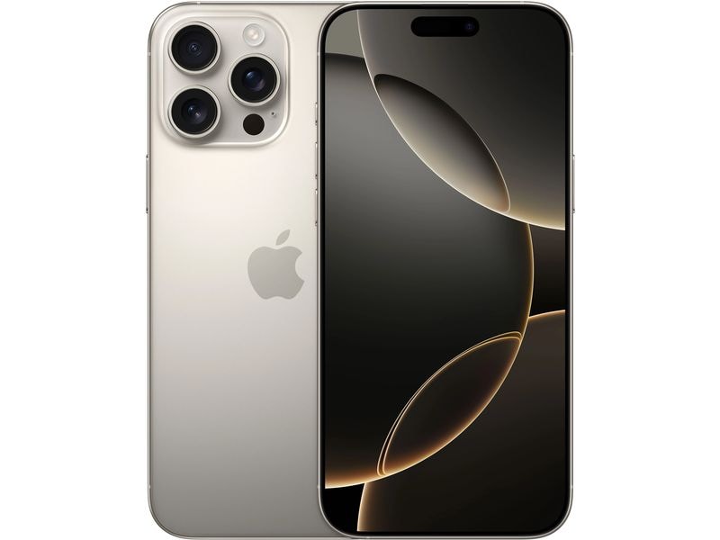 Apple iPhone 16 Pro Max 256 GB Titan Natur IPhone 16 Pro Max. Power auf Pro Niveau.