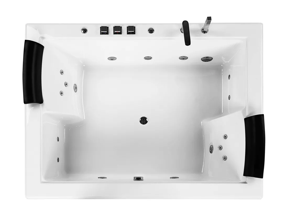 Baignoire balnéo blanche 183 x 142 cm SALAMANCA
