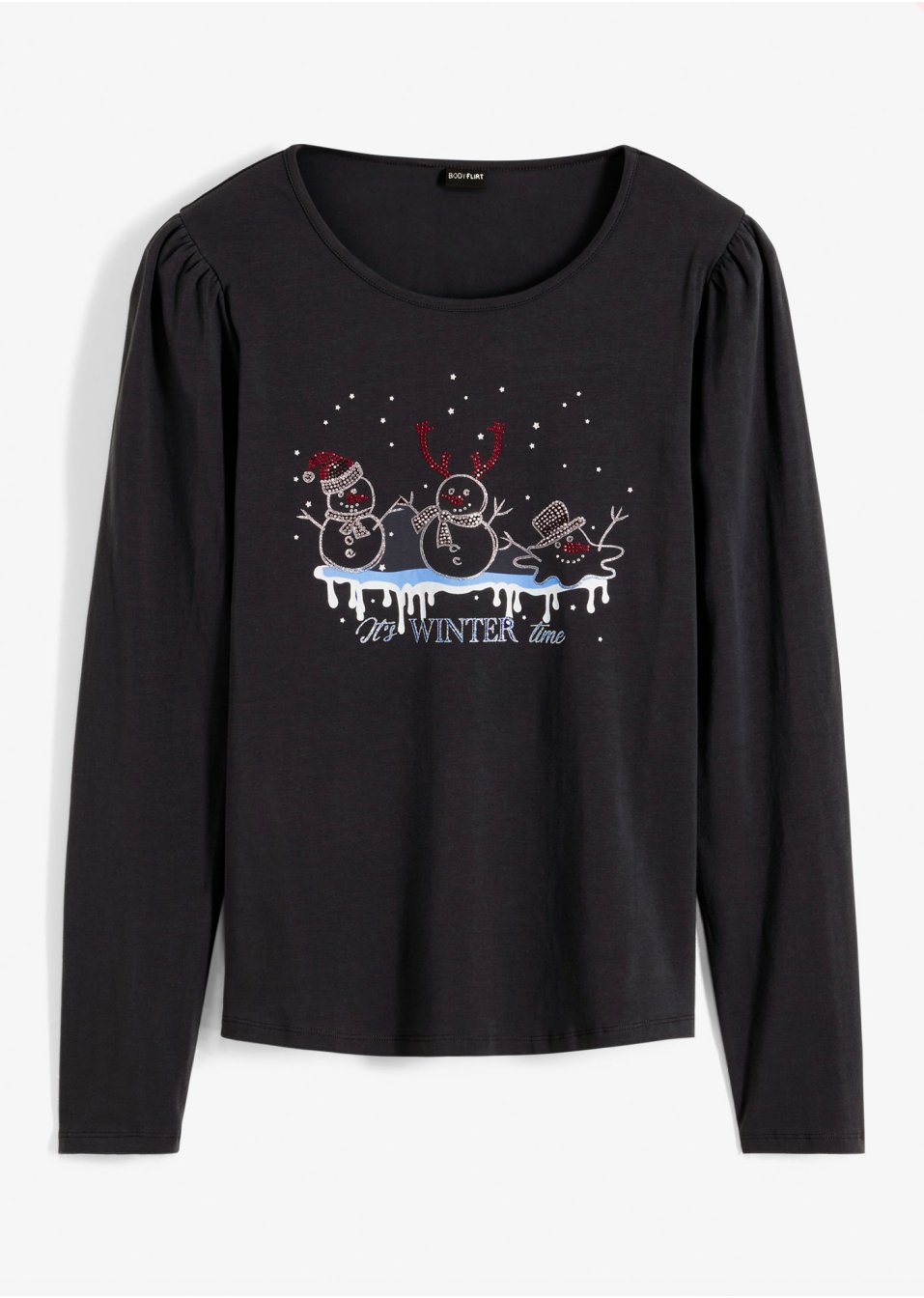 T-shirt manches longues avec motif de Noël