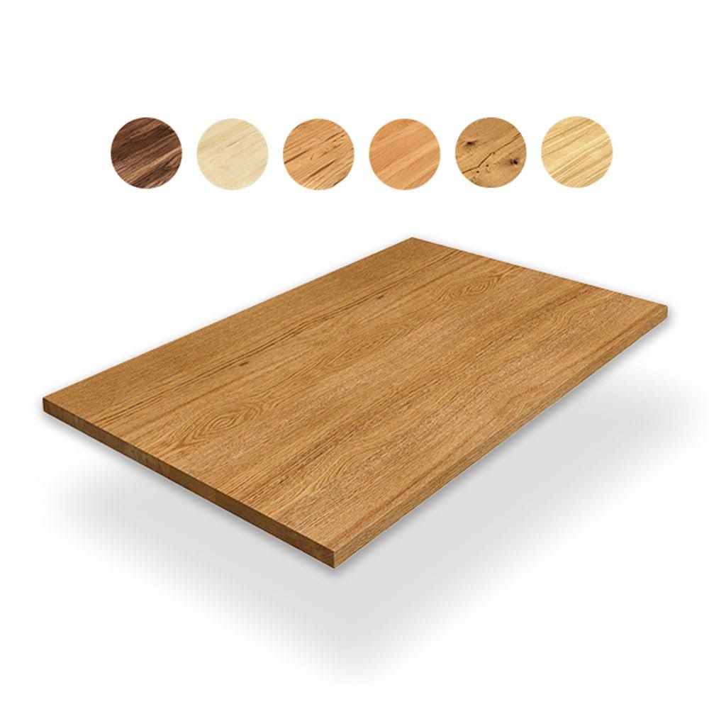 Massivholz Tischplatte individuell konfigurieren Tischplatten nach Maß