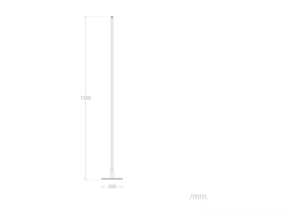 Lampadaire LED 27W Métal Meghri Blanc