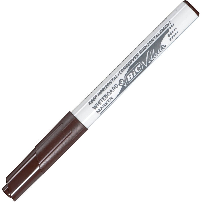 Marqueur effaçable Bic Velleda 1741 pointe ogive 2 mm - Pochette de 8 couleurs assorties