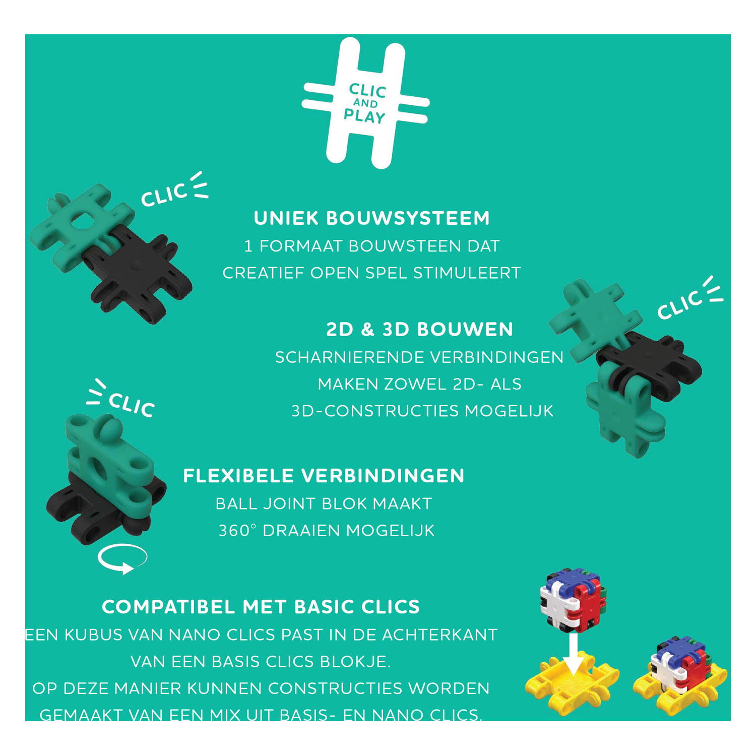 Nano Clics - Creative Builders, 125dlg.