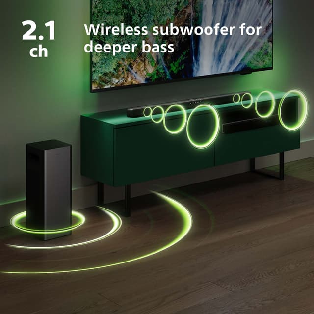 Philips TAB6309 Soundbar 2.1 (med trådløs subwoofer)