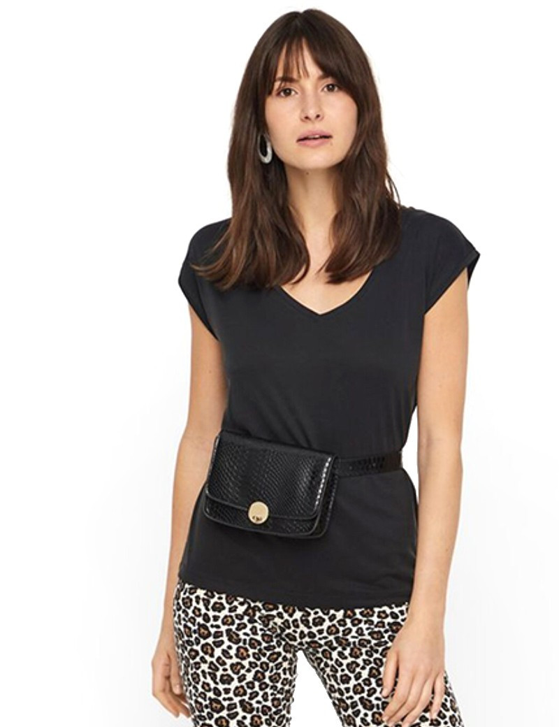 PIECES T-SHIRT EN MODAL