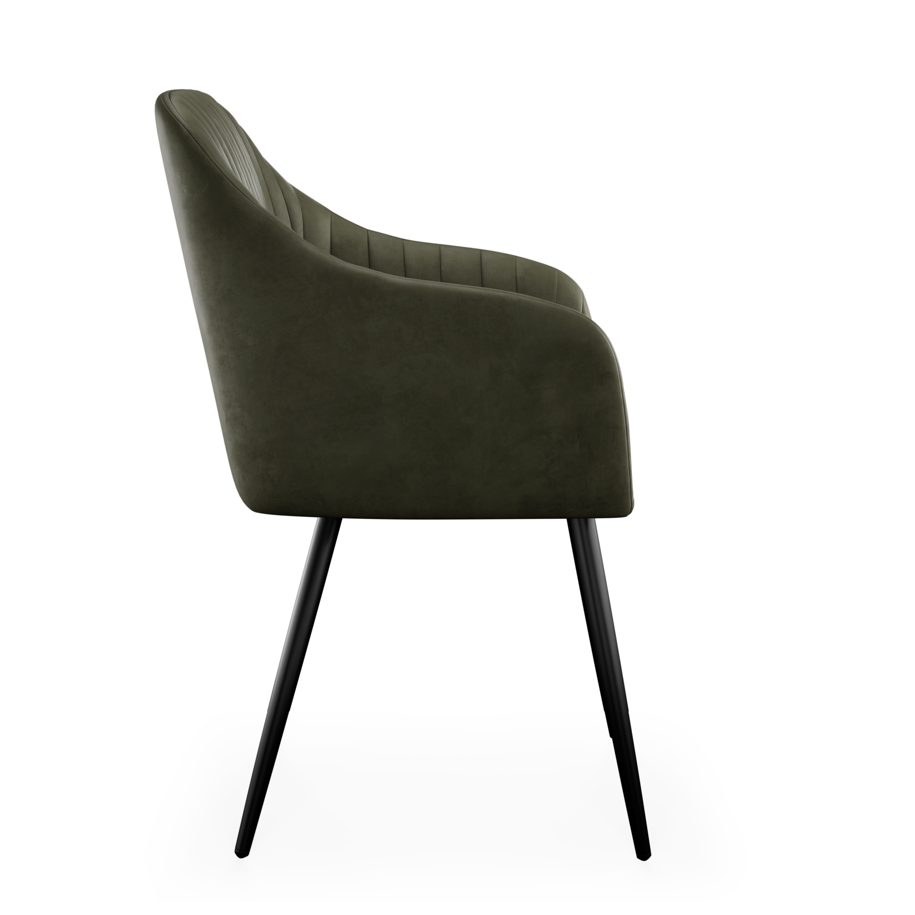 Esszimmerstuhl Samt LEE 2er Set olive