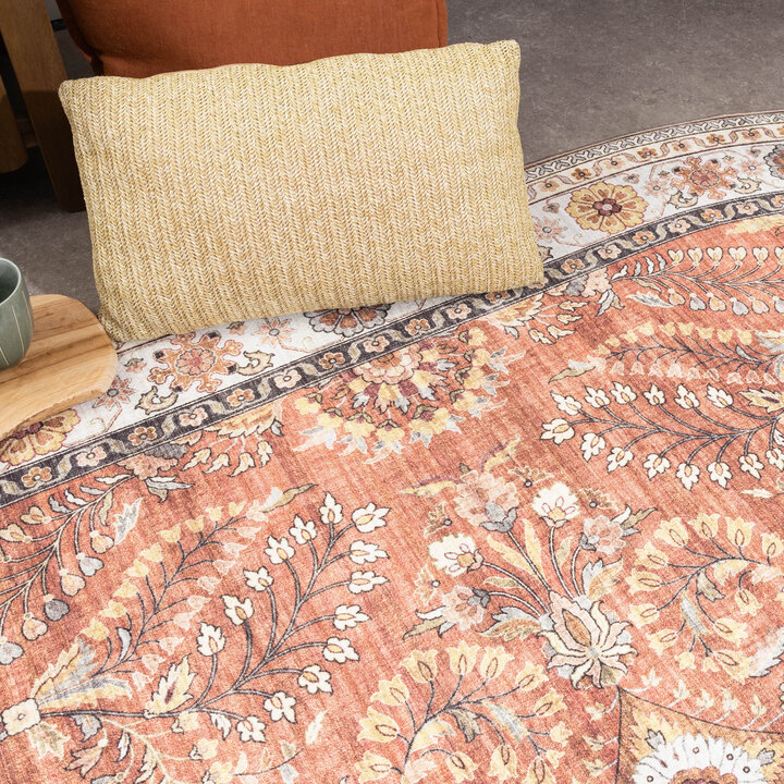 Ovaal vintage buitenkleed - Santo Flora Terra