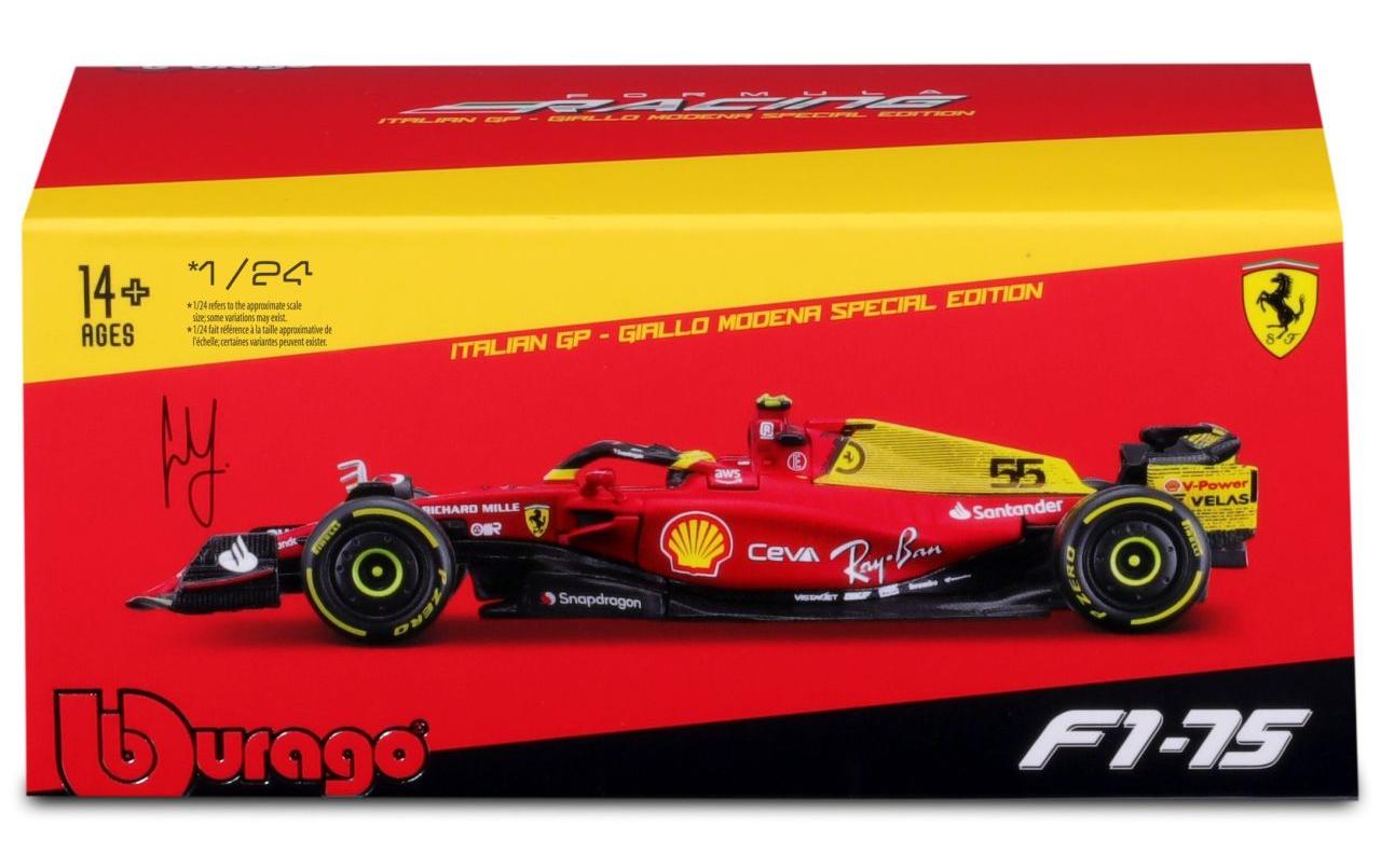 Ferrari F1-75 Special Edition Sainz 2022 1:24Sammlermodell im Massstab 1:24