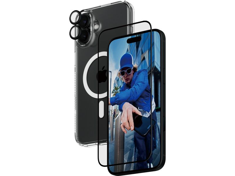 Panzerglass 3-in-1 Protection Bundle iPhone 16 Plus 3-in-1 Set für das Apple iPhone 16 Plus