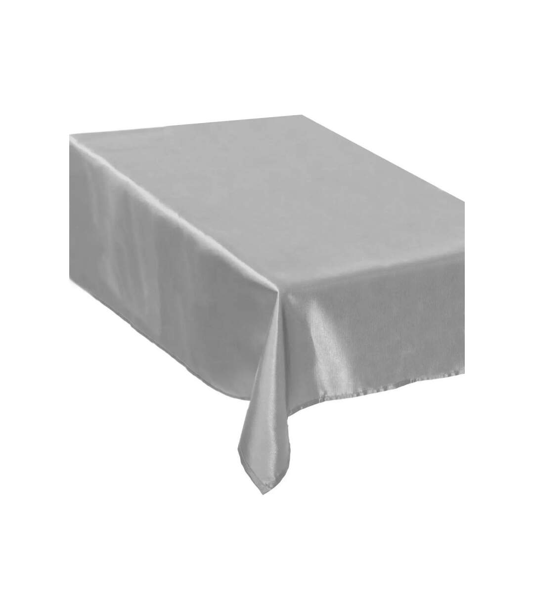 Paris Prix - Nappe Satin colorama 140x240cm Argent