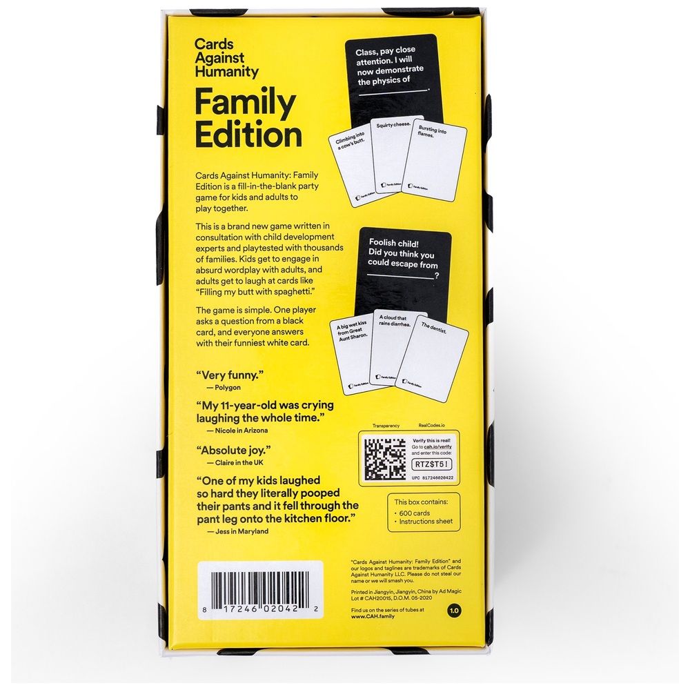 Cards Against Humanity Familienedition Brettspiel