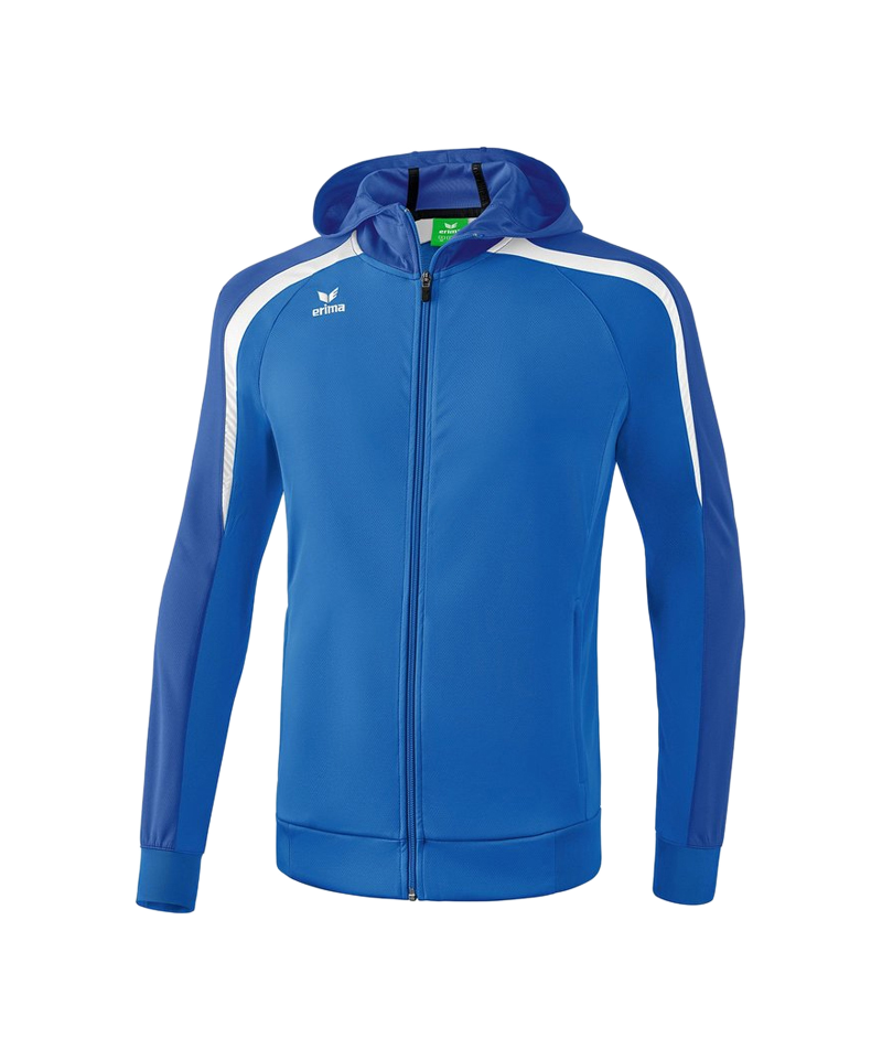 Erima Liga 2.0 Kapuzenjacke Blau Weiss