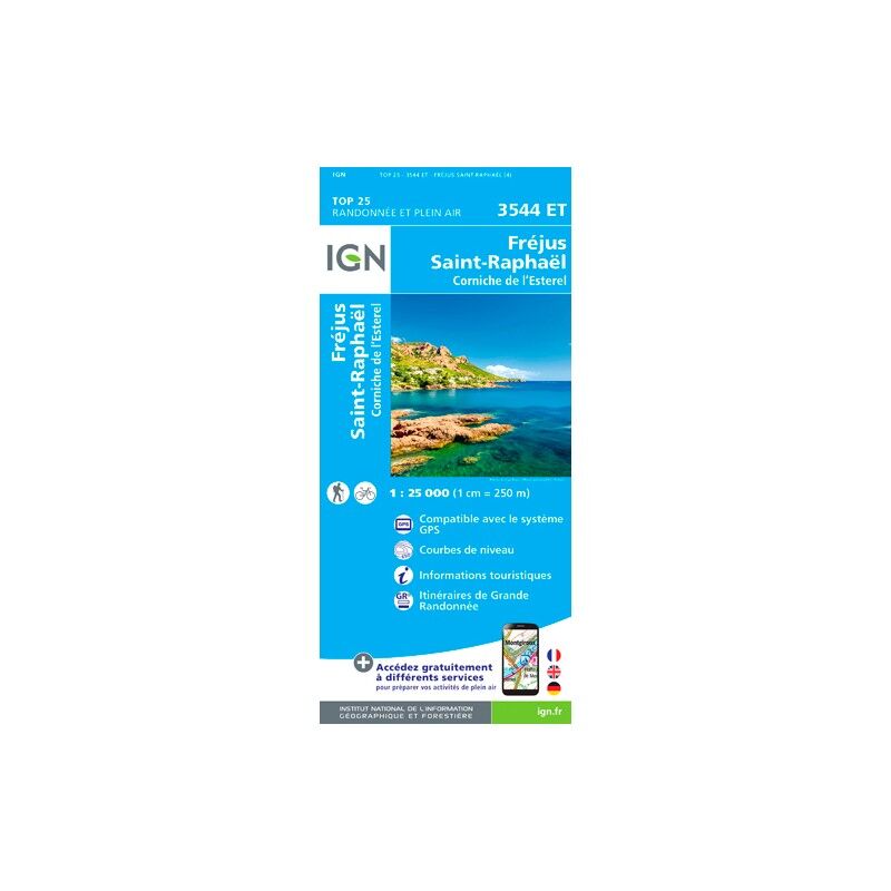 Fréjus / Saint-Raphaël - Carte topographique