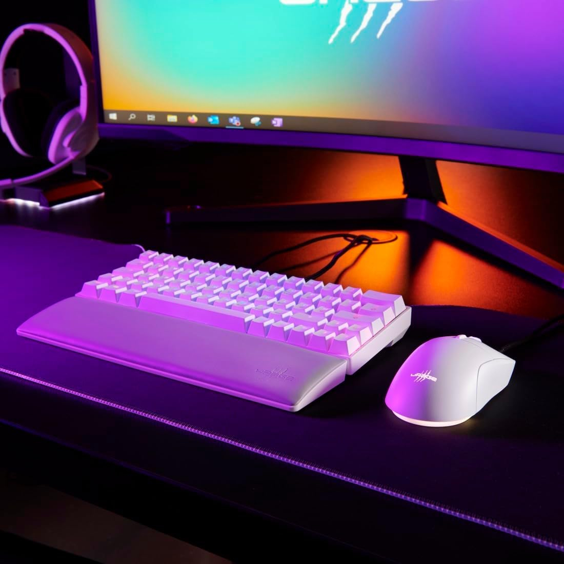 Reaper 250 kabelgebundene USB Gaming Maus mit 6200 DPI / Rainbow LED / 6 programmierbaren Tasten (00217837) - Weiss