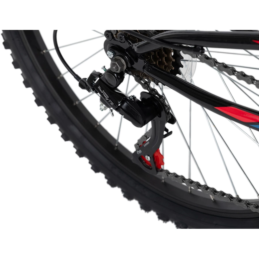 KS Cycling Kinder-Mountainbike 24'' Zodiac RH 38 cm Schwarz-Rot