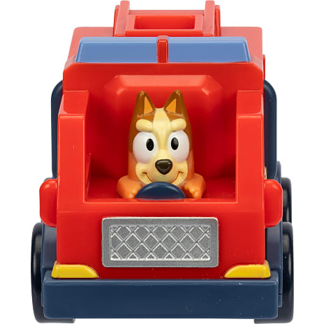 Bluey familiens minibiler m. figur - flere varianter - assorteret