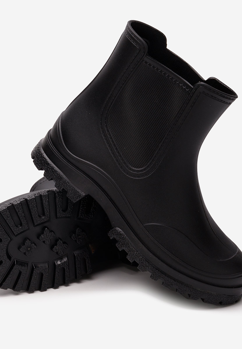 Bottes en caoutchouc noires Zariella