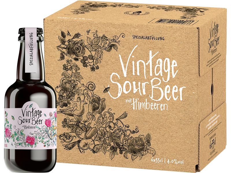 Appenzeller Bier Vintage Sour Beer 6 x 0.33 l Fruchtige Bierspezialität aus der Schweiz
