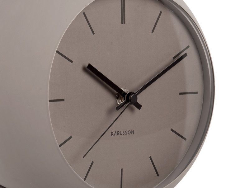 Table Clock Nirvana Globe KA5858GY Dark warm grey