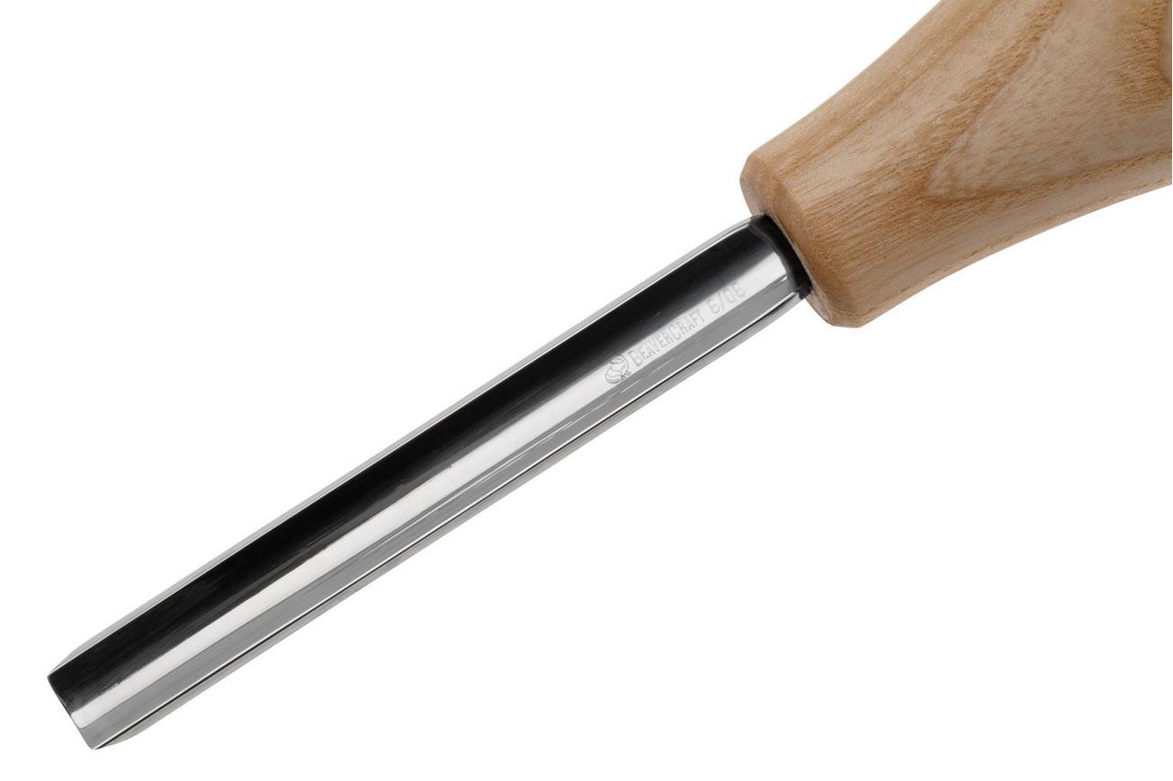 BeaverCraft Palm Chisel P8-08 Straight Rounded Sweep No. 8, 8 mm, handguts