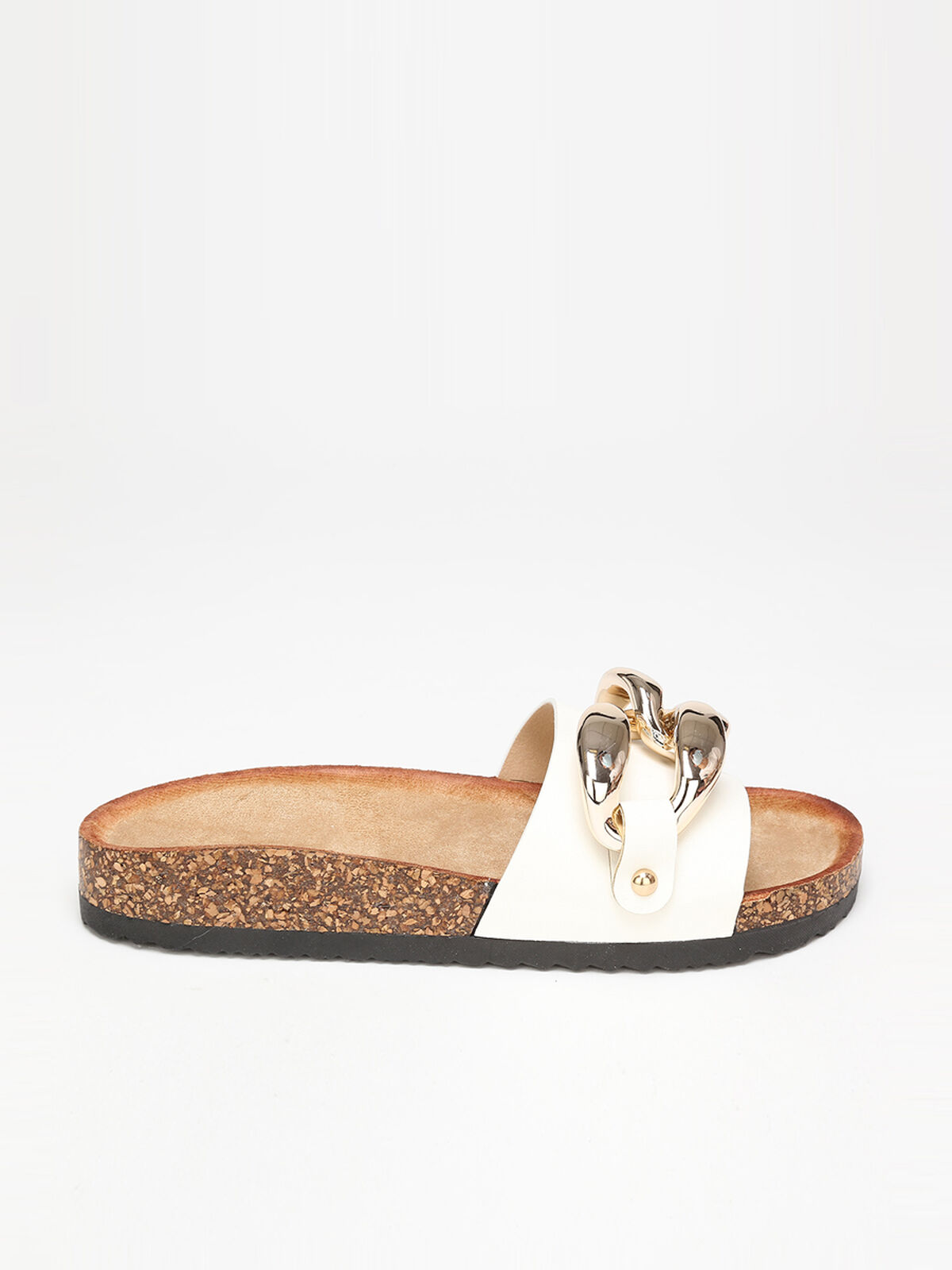 Mules à maillons XXL- Blanc