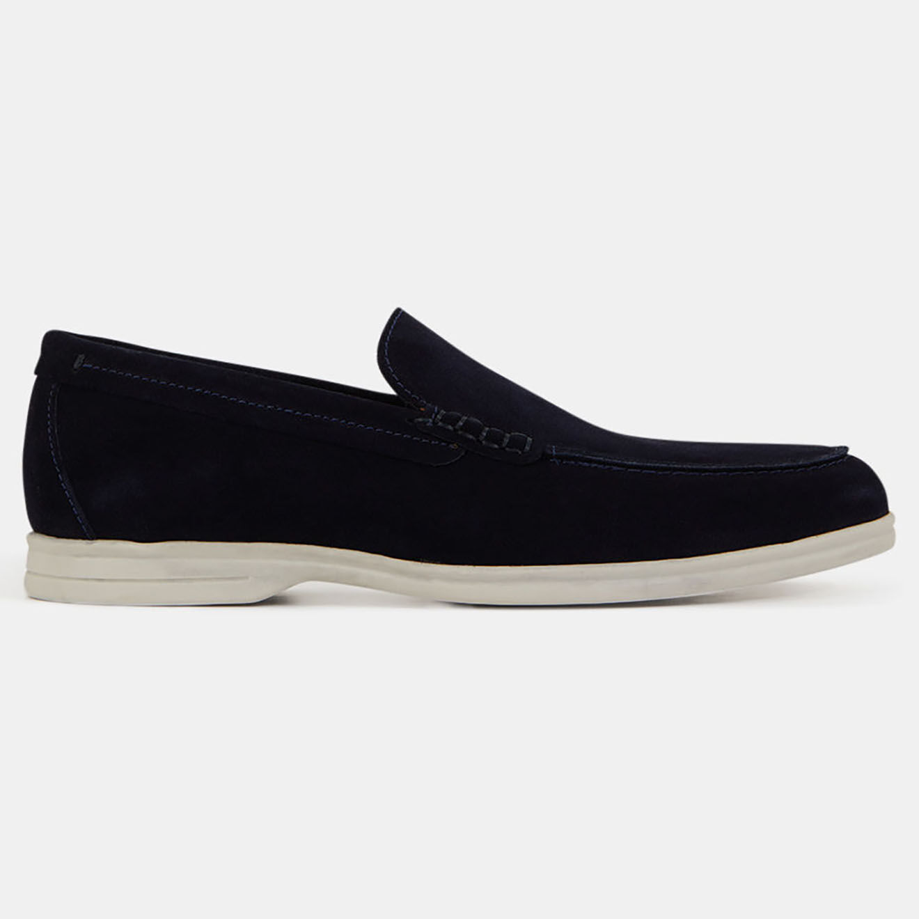 Comptoir GL Mocassins en Velours de Cuir bleu marine