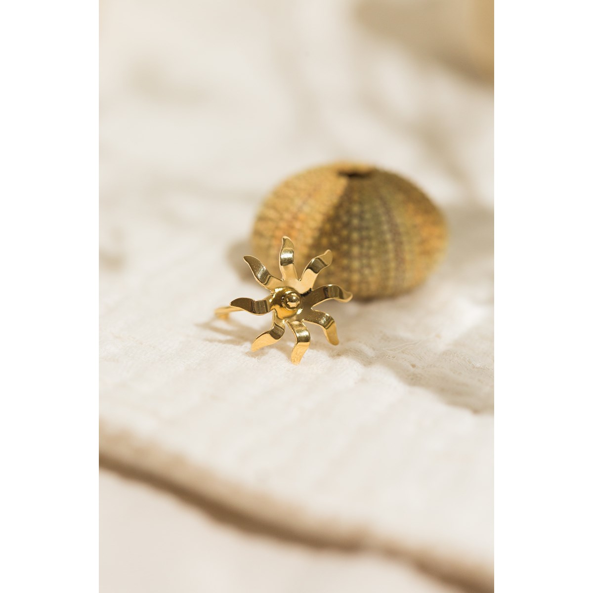 bague soleil doré à l'or fin - ÉOS