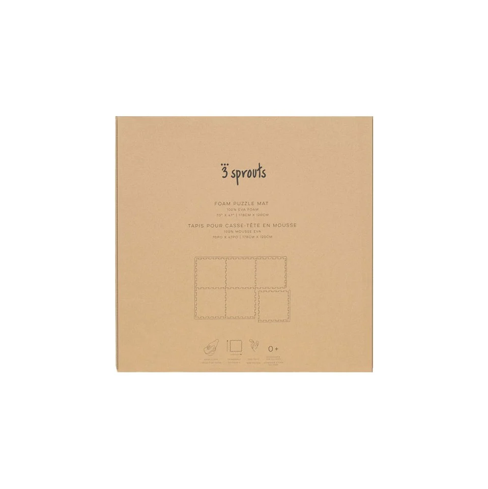 3 Sprouts - Gulvpuslespil - Terrazzo / Lys rosa