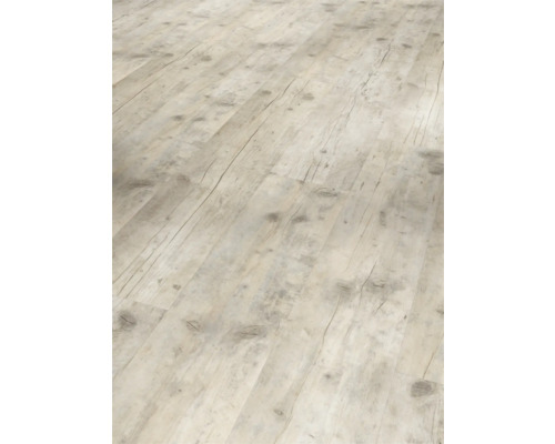 Vinylvloer, gerecycled hout, witgekalkt, landhuisstijl plank, klikverbinding, 1207 x 216 x 9,6 mm