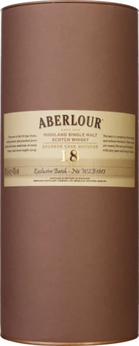 ABERLOUR 18 YEARS BOURBON CASK MATURED 70CL
