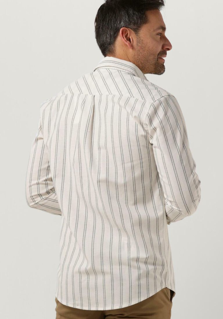 ANERKJENDT gebroken wit anerkjendt casual overhemd akleif l/s double stripe