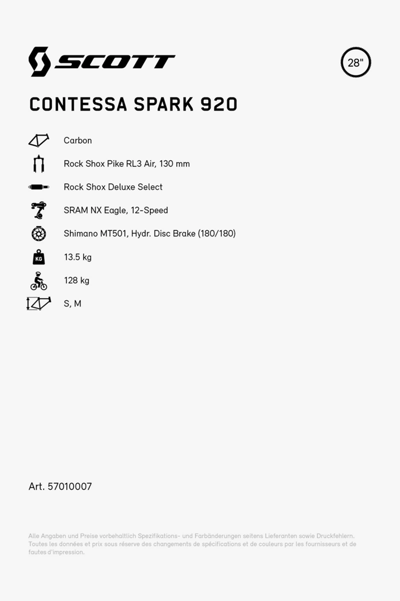 SCOTT Contessa Spark 920 29 Mountainbike 2023
