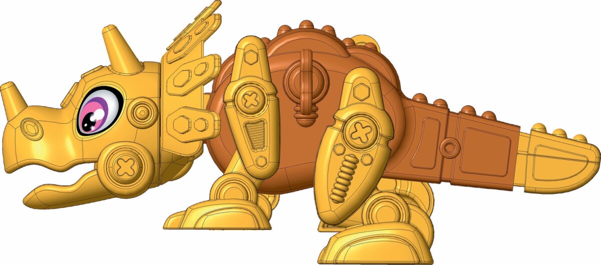 Clementoni - Triceratops Dinosaur Robot Legetøj Samlesæt
