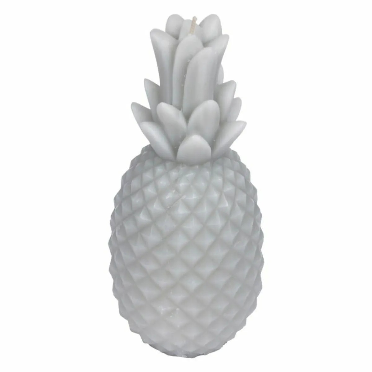 Bougie Déco Ananas Tropical Gris 20 cm - Paris Prix