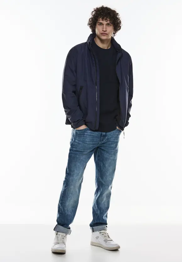 Windbreaker mit Stehkragen - dark nordic blue