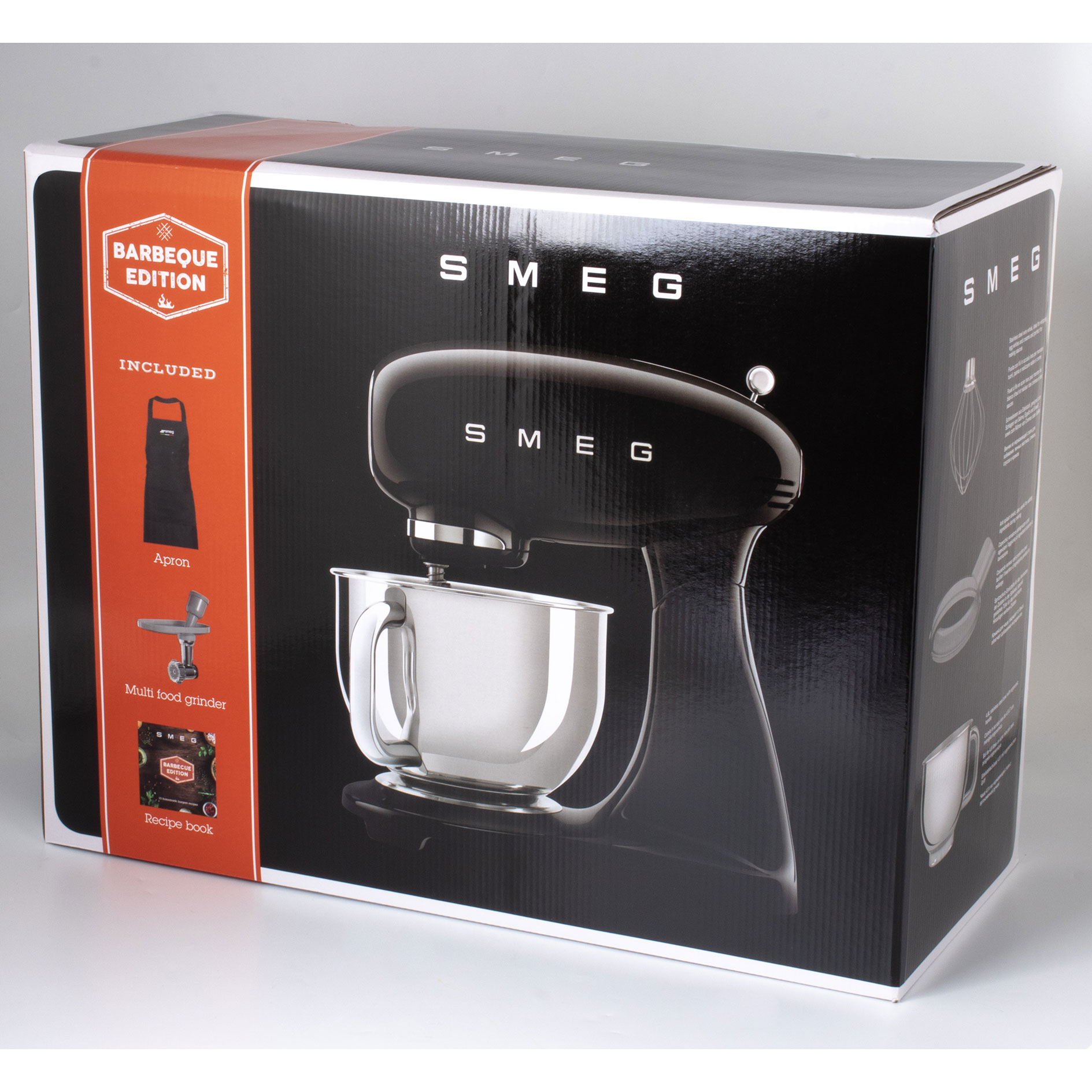 SMEG Küchenmaschine - schwarz - BBQ-Edition
