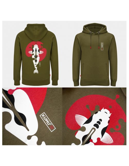 Kumu Hoodie Rising Sun Medium - Kleding -