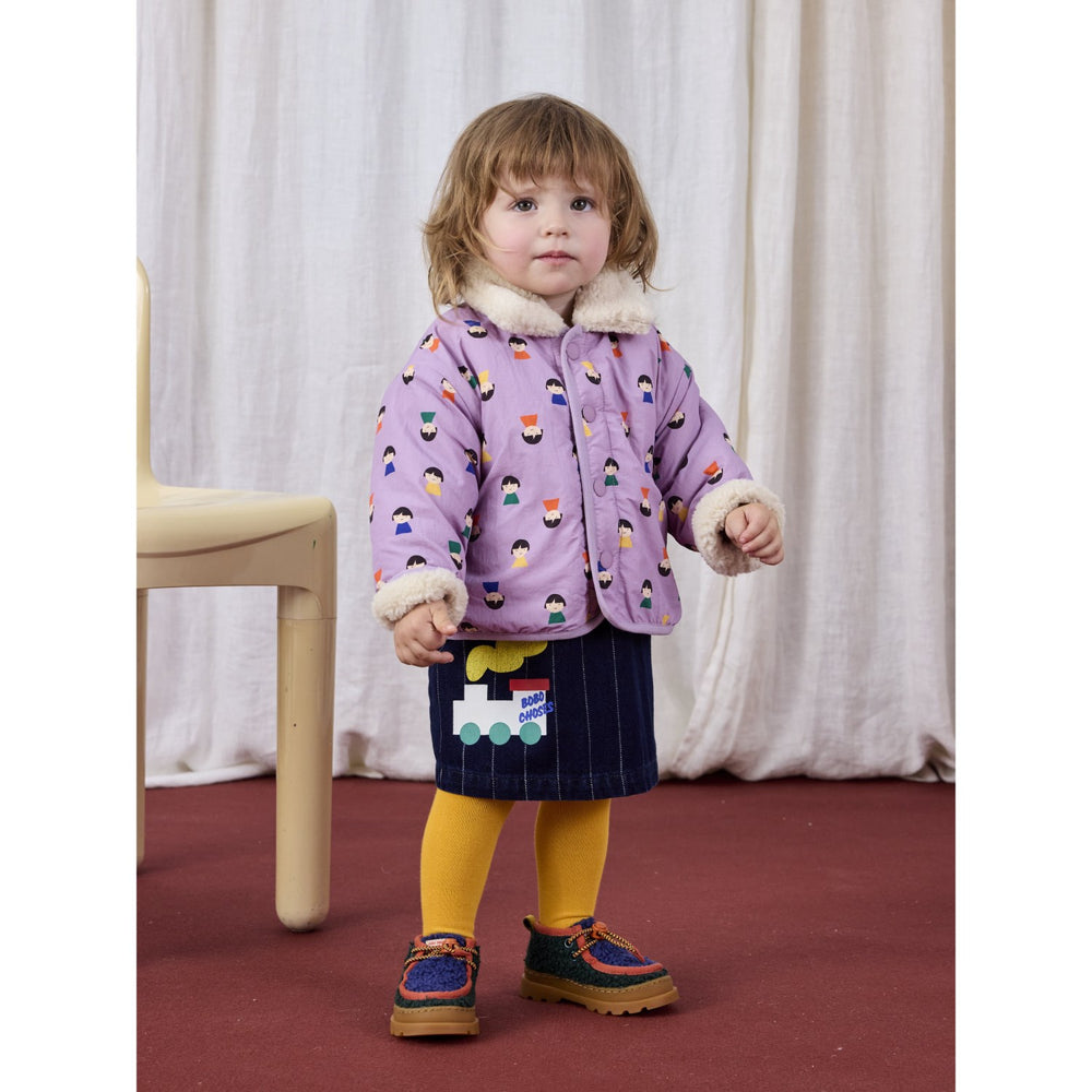Køb Bobo Choses Lavender Game Pawns All Over Vendbar Sheepskin Jakke