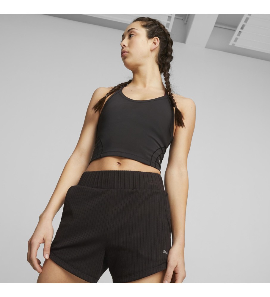 Top cropped de treino feminino Puma Studio Ultrabare