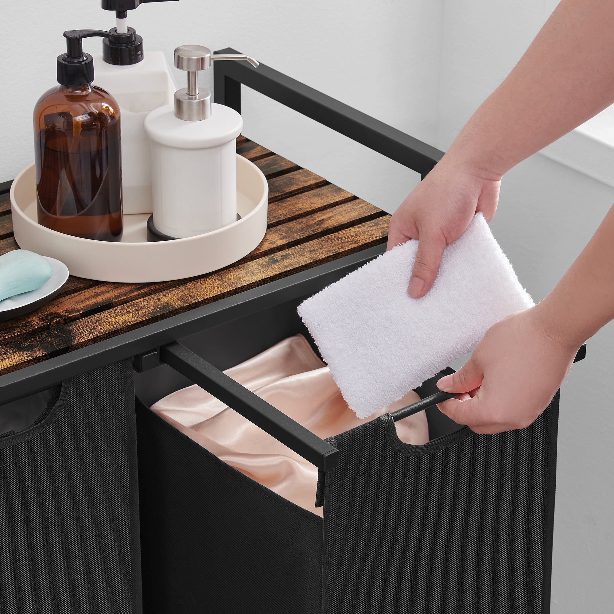 ACAZA Wasmand Zwart