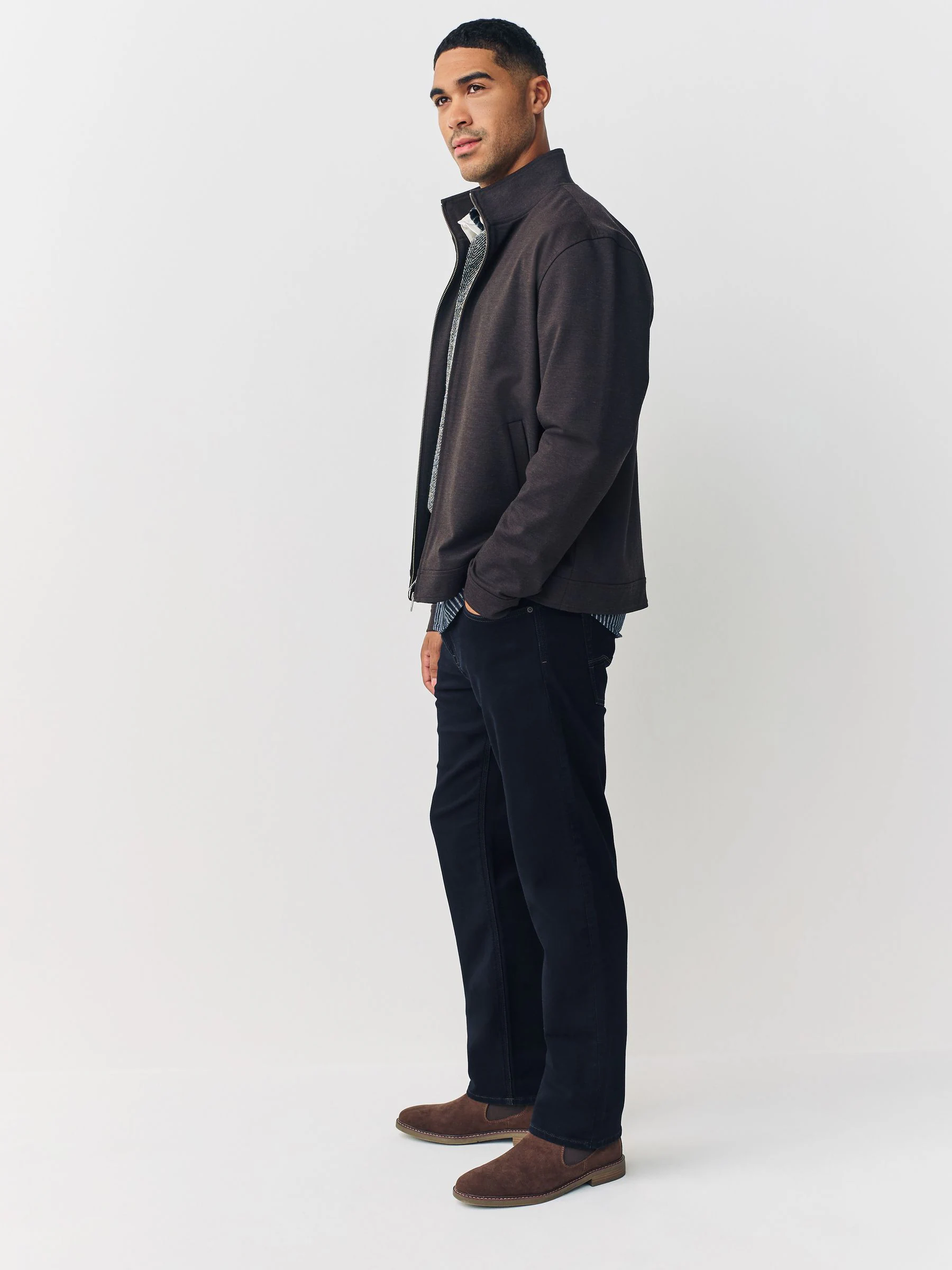 Indigo blauwe wassing - Straight fit - Comfortabele stretchjeans