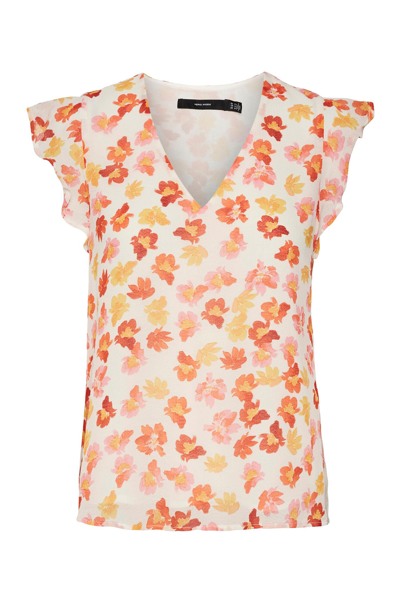 Blusa sem mangas com gola alta - Branca