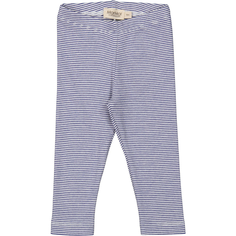 Køb MarMar Modal Fine Rib Blue Stripe Leggings