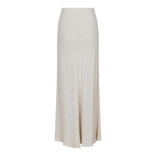 Neo Noir Viso Linen Nederdel, Natural, 42