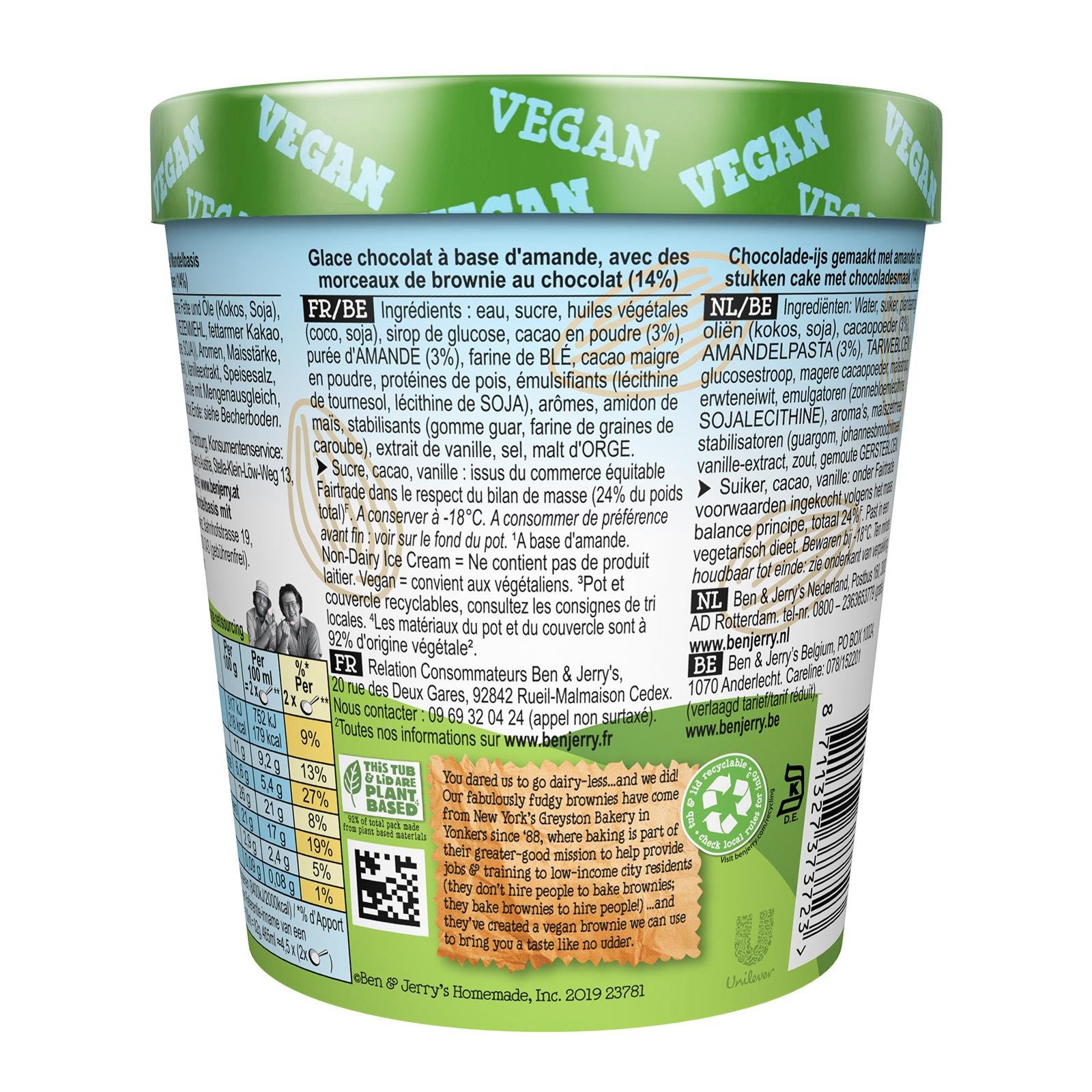 Ben & Jerry's Fudge Brownie Vegan
