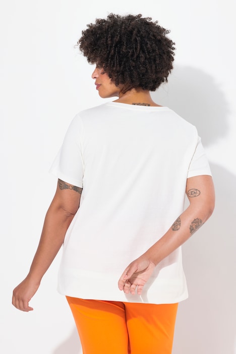 T-Shirt, Boxy Fit, Teddy-Motiv, Halbarm