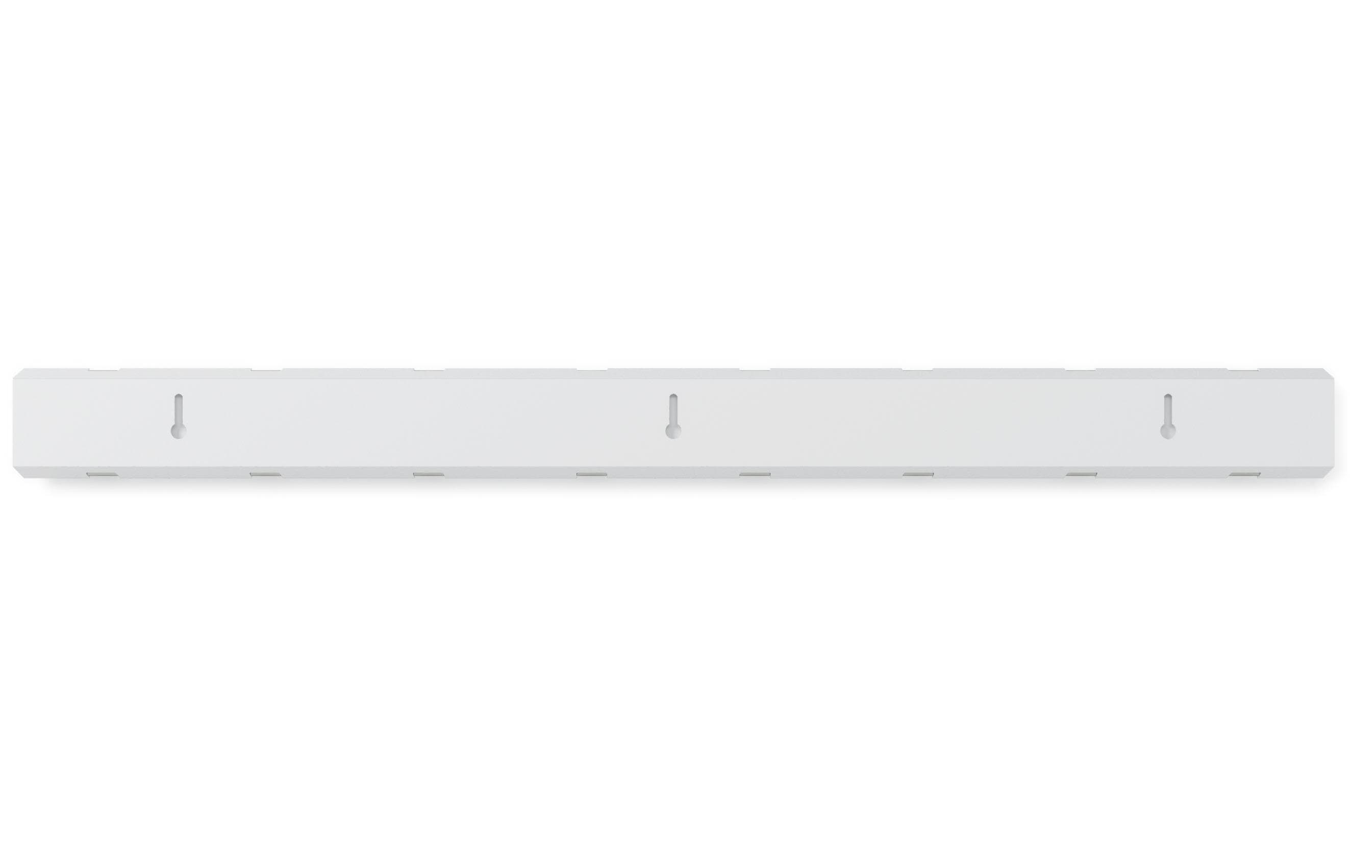 Wandgarderobe Flip 8 Haken, Weiss/SilberGarderobeleiste mit 8 Haken in Dunkelbraun und Schwarz