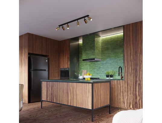 SOLLUX LIGHTING - Plafonnier winx 4l noir/doré
