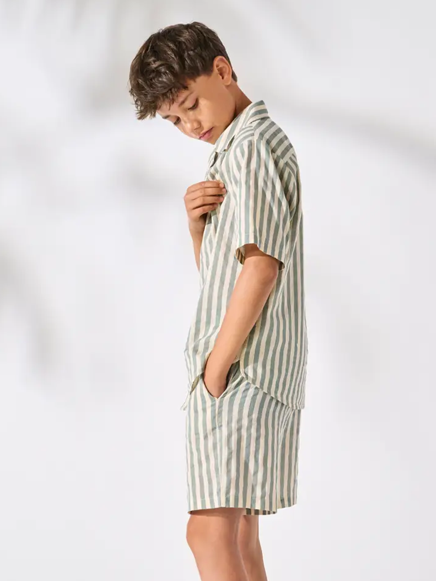 Mattie Short Sleeve Striped Shirt Woven