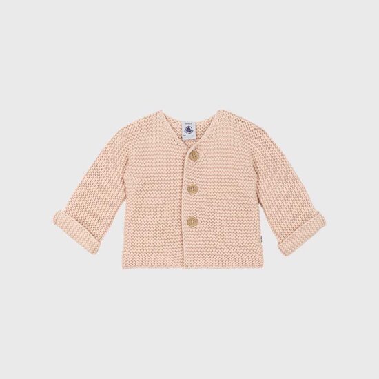 Cardigan en tricot point mousse   Saline        de               Petit Bateau
